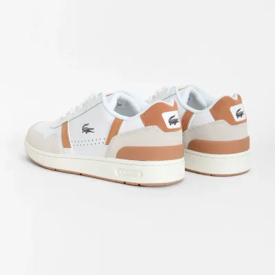 Lacoste T-Clip Sneakers White/Light Brown 747SMA00662J8